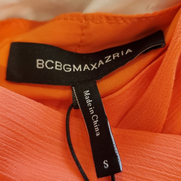 BCBG Max Azria Womens Sleeveless Faux Wrap Ev - Picture 6 of 8